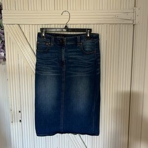 J. Crew Indigo Denim Skirt size 27